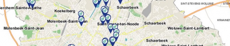 Map of Urbizone wifi hotspots